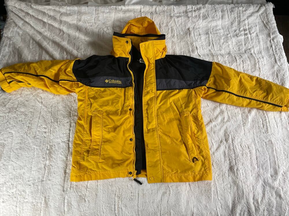 Yellow Vintage Columbia double lined Ski Jacket y2k